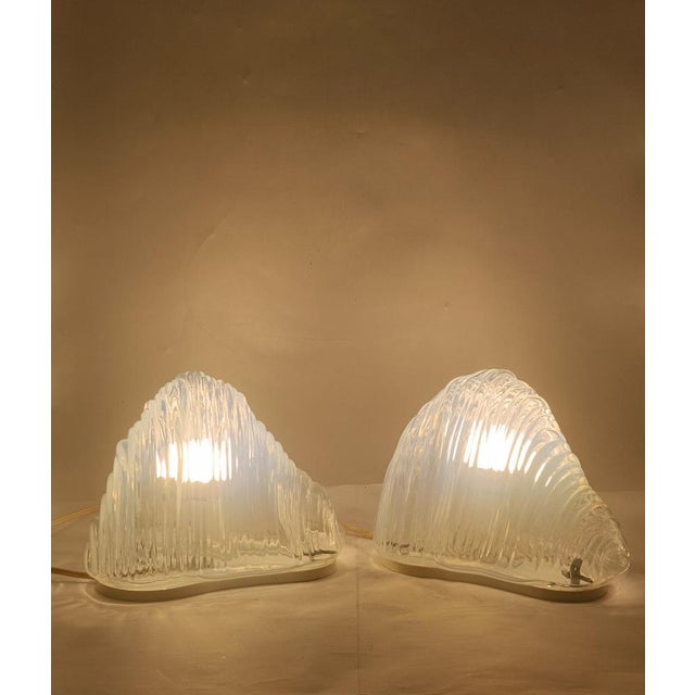 LT301 Iceberg Table Lamps from Mazzega, Italy, 1970s, Set of 2 For Sale - Image 9 of 12