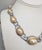 Vintage 1990s Signed Monet Rhodium Plated Faux-Pearl Link Collar Necklace For Sale In Philadelphia - Image 6 of 11