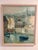 Paint Vintage French Harbor Painting in a Light Wood Frame, Signed For Sale - Image 7 of 10