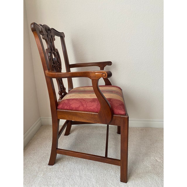 Traditional Late 20th Century Exquisitely Unique Baker Historic Charleston Collection Mahogany Dining Chairs- Set of 8 Excellent "Mint" Condition For Sale - Image 3 of 12
