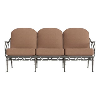 Brown Jordan Calcutta Sofa, Mica frame with Fusion Clay fabric For Sale
