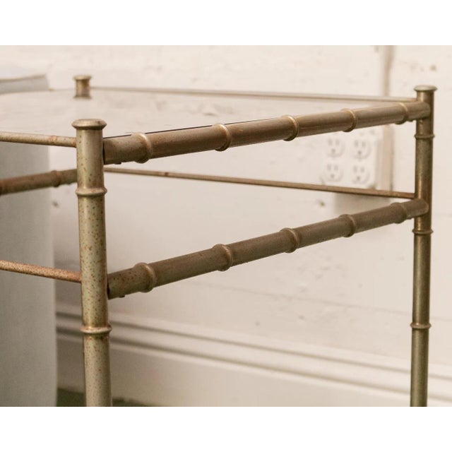 Faux Bamboo End Table For Sale In Los Angeles - Image 6 of 8