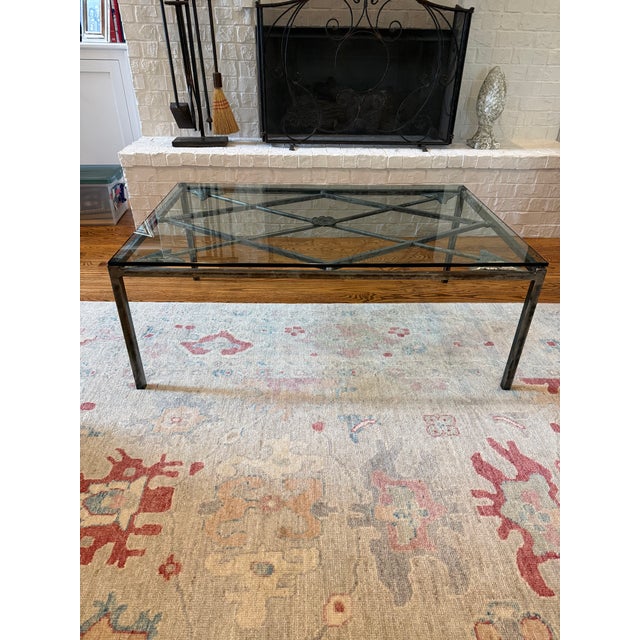 Rustic Iron Arrow Coffee Table For Sale - Image 3 of 8