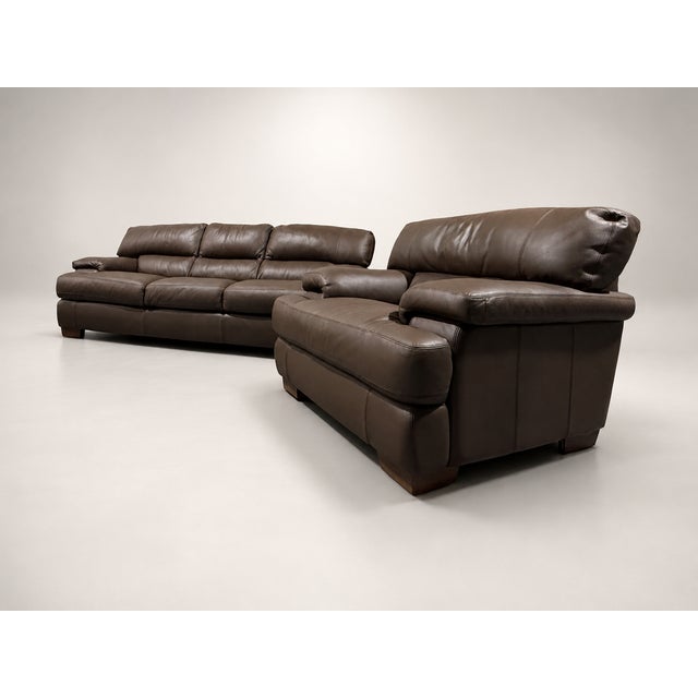 2000 - 2009 Leather Lounge Set — Studio Edition For Sale - Image 5 of 9