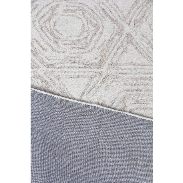 Beige Exquisite Rugs Melbourne Hand Loom Wool & Cotton Beige - 12'x15' For Sale - Image 8 of 9