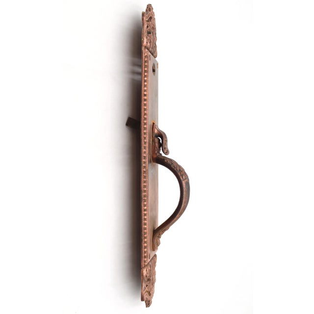 Antique Victorian Yale & Towne Cast Iron Door Pull For Sale - Image 4 of 7