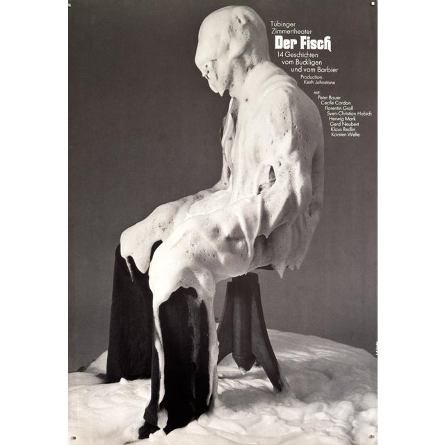 The Fish Original Vintage Poster by Frieder & Renate Grindler, 1968 For Sale