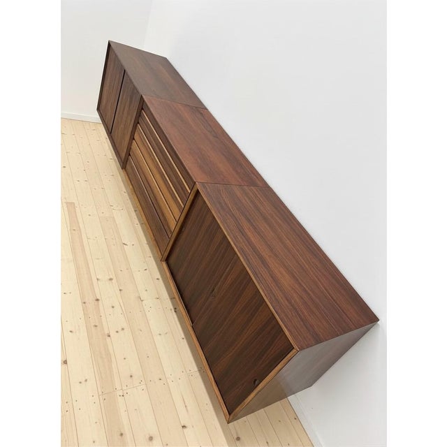 Floating Wall Mounted Rosewood Sideboard by Poul Cadovius for Cado, 1960s For Sale - Image 7 of 14