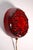 Danish ceramic wall sconce. A very decorative piece this small lamp made of dark clay and glazed in bright red. The light...