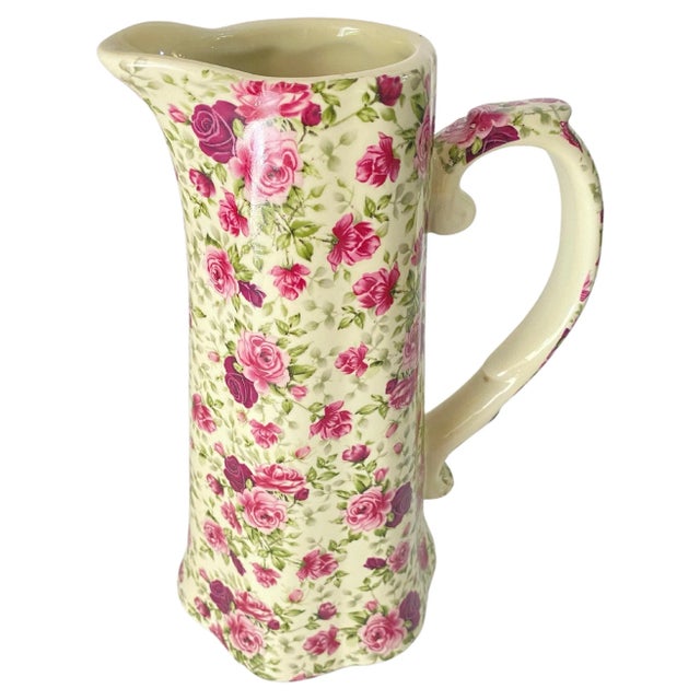 Antique English Majolica Pink Jug from Staffordshire For Sale - Image 9 of 9