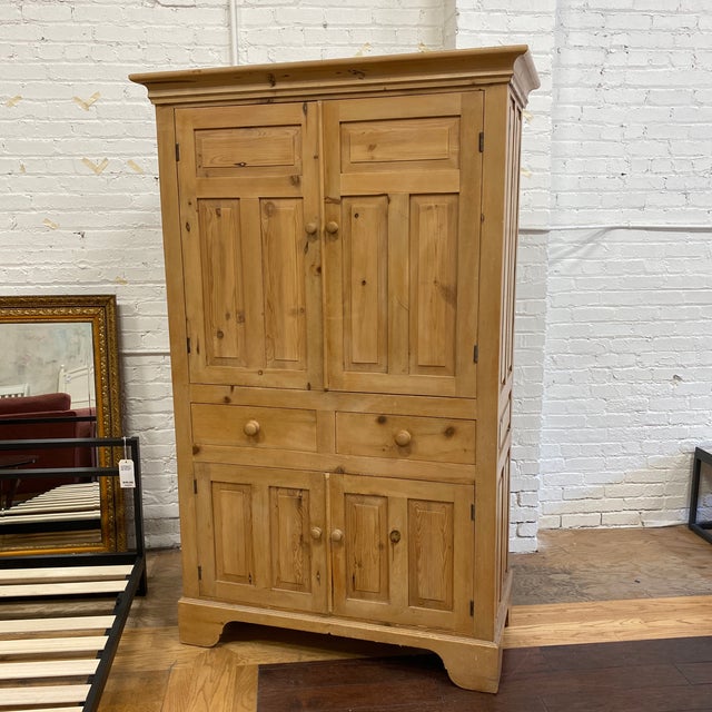 Antique English Pine Armoire Chairish