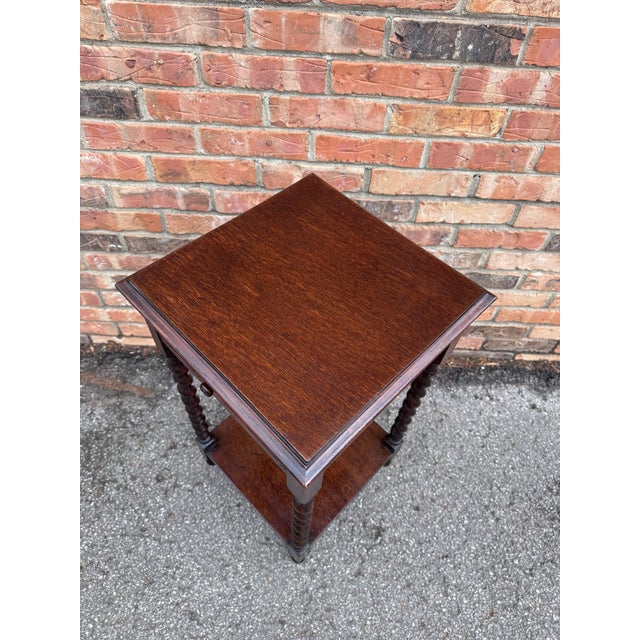 Single Drawer Barrel Twist Side Table For Sale - Image 11 of 18