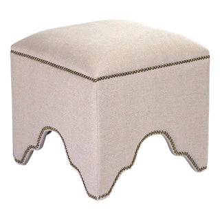 Willem Natural Stool - Natural Linen For Sale