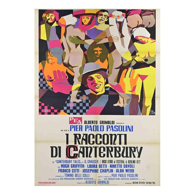 The Canterbury Tales Poster, Italy/France, 1972 For Sale
