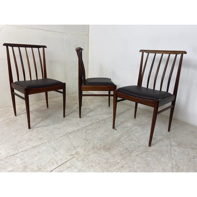 Scandinavian, set of 3 Danish design dining chairs, 1960s