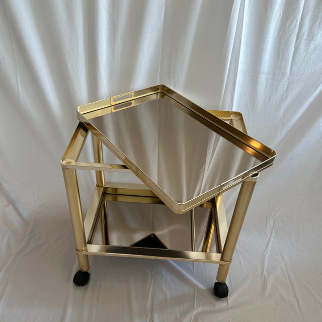 1970s Mb Italian Mid-Century Bar Cart For Sale In Washington DC - Image 6 of 13