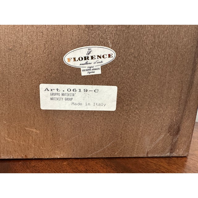 Vintage 1983 Giuseppe Armani Florence Collection Nativity Group Sculpture #619c For Sale - Image 11 of 11
