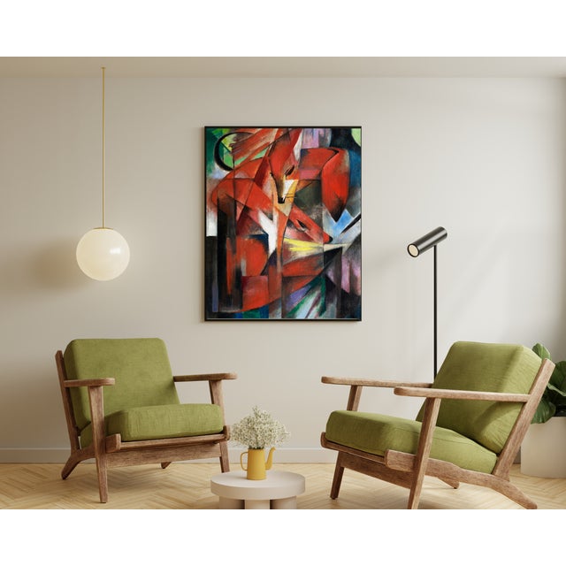 Franz Marc’s “The Foxes" Unframed Giclee Fine Art Print 24″ × 36″ For Sale In Buffalo - Image 6 of 10