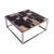 2020s Organic Modern Square Sliced Petrified Wood Top Coffee Table For Sale - Image 5 of 11