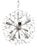 Vintage Space Age Sputnik Chrome Chandelier, 1970s For Sale