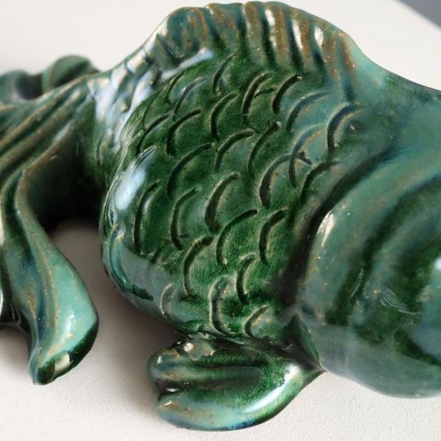 Glazed Ceramic Koi Carp Fish For Sale - Image 6 of 9