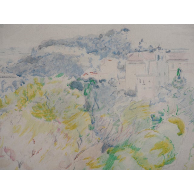 After Berthe Morisot, Nice, the Château de Cimiez, 1946, Lithograph For Sale - Image 4 of 7