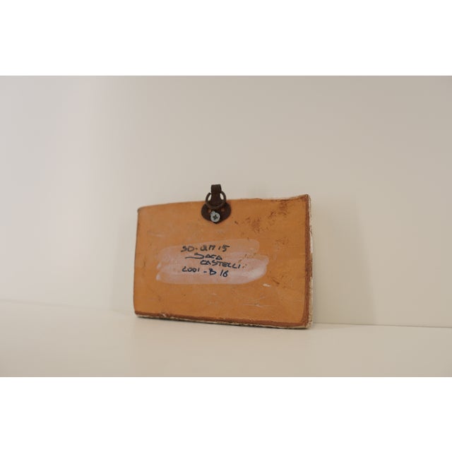 Hand-Painted Castelli Maiolica Portrait Tile For Sale - Image 11 of 14