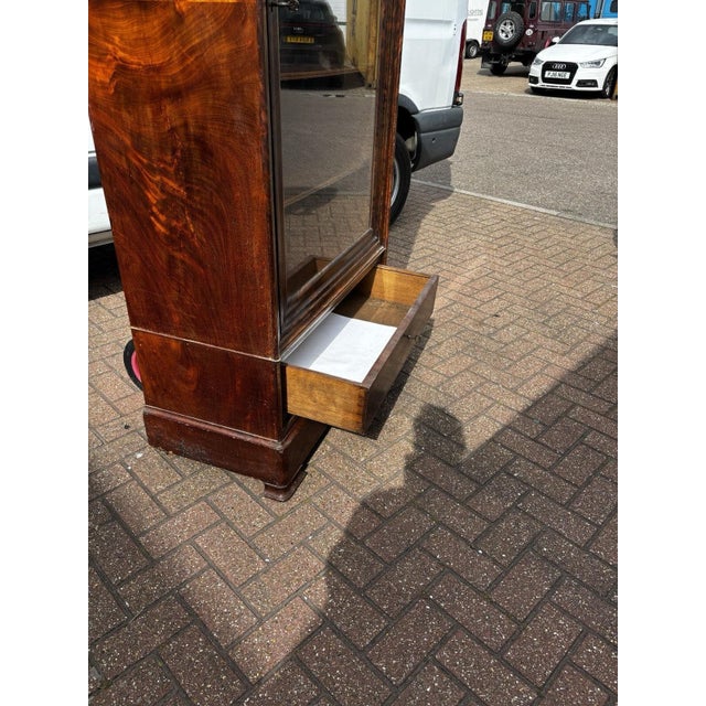 Victorian Glazed Bookcase with Adjustable Shelves and Drawers For Sale - Image 9 of 11