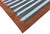 Handmade Cotton Area Rug, Vegetable Dyed, Sky Blue, Gray and Terracotta Striped Dhurrie -8'x12' For Sale - Image 6 of 13