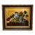 1980s Gilded Still Life Oil Painting by Norika For Sale