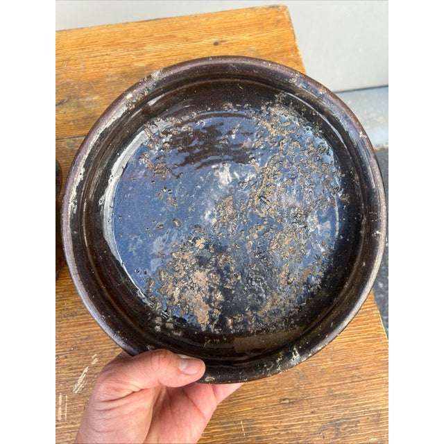 Antique Redware Korean Traditional Onggi Fermentation Jar, With Lid, Circa 1920’s For Sale - Image 10 of 12