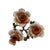 Set of 3 Vintage Capodimonte Porcelain Rose Sculptures & Candle Holder, Italy For Sale - Image 10 of 10