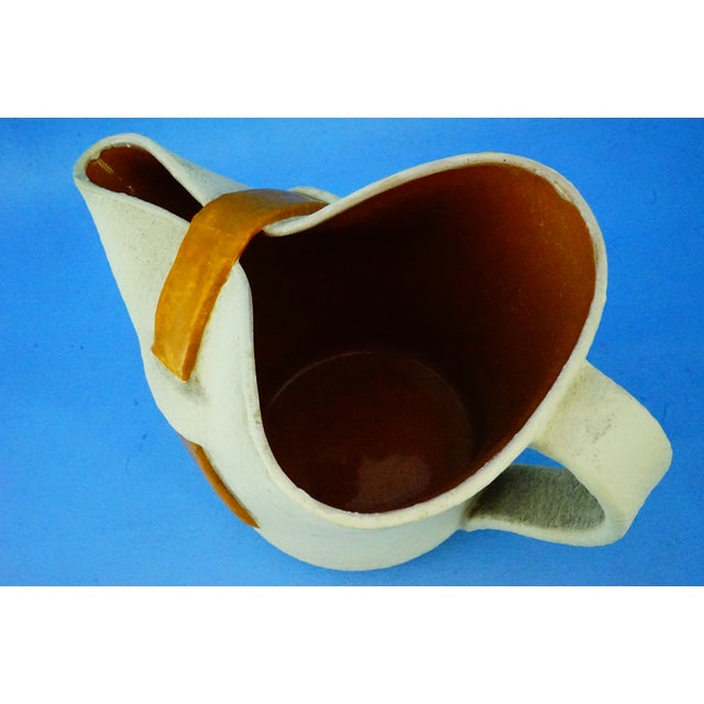 Modernist Ceramic Jug Vase by Studio Umbria ARS Umbra Umbertide, 1950s For Sale - Image 11 of 18