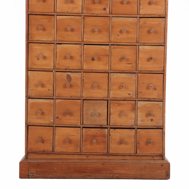 A Vintage Pine Apothecary Cabinet, Late 19th C., Belgium. For Sale - Image 4 of 7