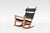 Beige Keyhole GE-673 Rocking Chair by Hans J. Wegner for Getama, 1960s For Sale - Image 8 of 8
