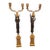 Pair of Early 19th Century Gilt Bronze Empire-Style Candelabras For Sale