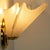 Metal Gold Brass Leafs Opaline Wall Lights in the style of Hillebrand, 1970 For Sale - Image 7 of 10