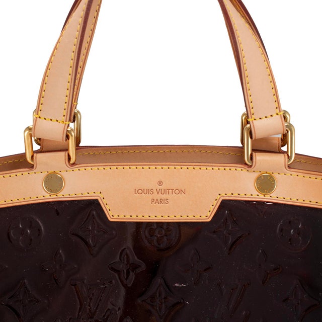 Early 21st Century Louis Vuitton Monogram Vernis Brea Patent Leather Brass Hardware Handbag For Sale - Image 5 of 13