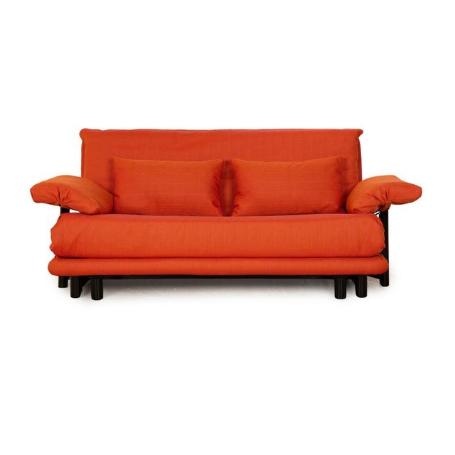 Textile Multy 3-Seater Sofa in Orange Fabric with Armrests from Ligne Roset For Sale - Image 7 of 7