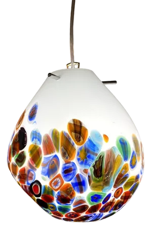 Contemporany Murrine Sphere Lamp in Murano Style Glass from Simoeng