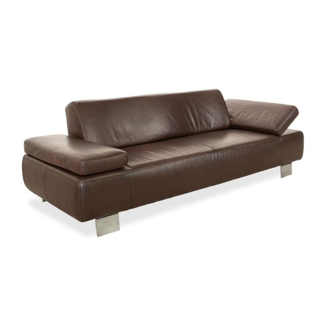 Taboo 3-Seater Sofa in Brown Leather from Willi Schillig For Sale - Image 4 of 16
