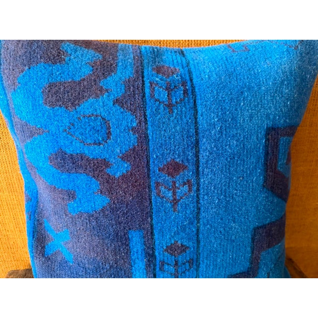 Vintage Turkish Wool Tribal Pillow For Sale - Image 13 of 13