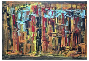 Nikolay Soikan, City 9, 1964, Monotype
