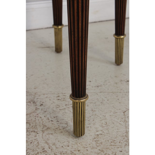 Theodore Alexander Georgian Style Mahogany Inlay Buffet Console Table For Sale - Image 14 of 15