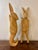 Wood Vintage Hand Carved Wooden Rabbit Wall Hooks, Coat Rack, Pair, Philippines For Sale - Image 7 of 9