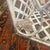 Vintage Victorian French Style White Iron / Lattice Rectangle Basket W/ Leaves/Tiles & Fixed Handle For Sale - Image 11 of 18
