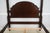 Traditional Stickley Colonial Williamsburg Carved Mahogany Queen Poster Bed For Sale - Image 3 of 18