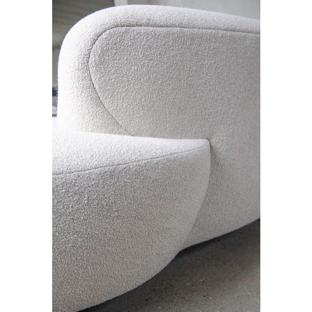 White 20th Century Newly Upholstered Vladmir Kagan Left Arm Sofa for Directional For Sale - Image 8 of 9