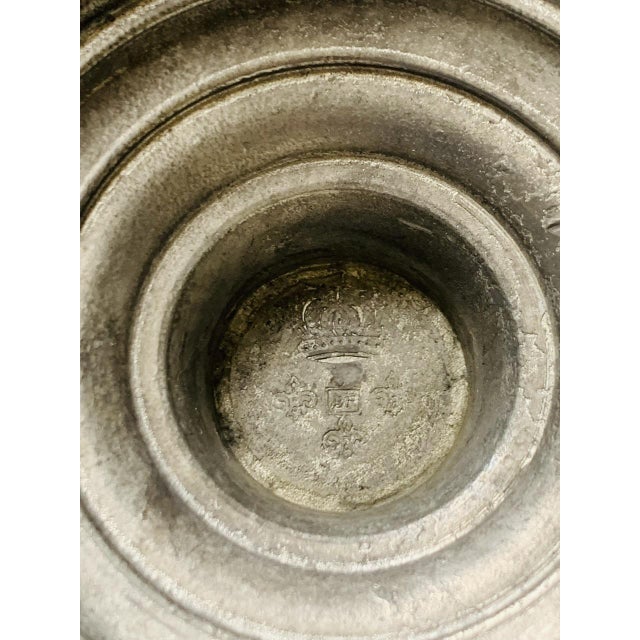 Vintage French Flower Frog Vases with Pewter Holders, 1960s, Set of 2 For Sale - Image 16 of 18