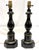 Vintage Wood Table Lamps With Gold Painted Chinoiserie Designs- A Pair For Sale - Image 9 of 15